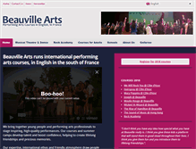 Tablet Screenshot of beauvillearts.com